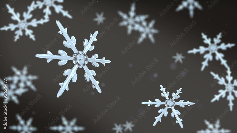 Ice crystal snowflakes of overlay background for Christmas celebration theme Ice crystal snowflakes of overlay background for Christmas celebration theme