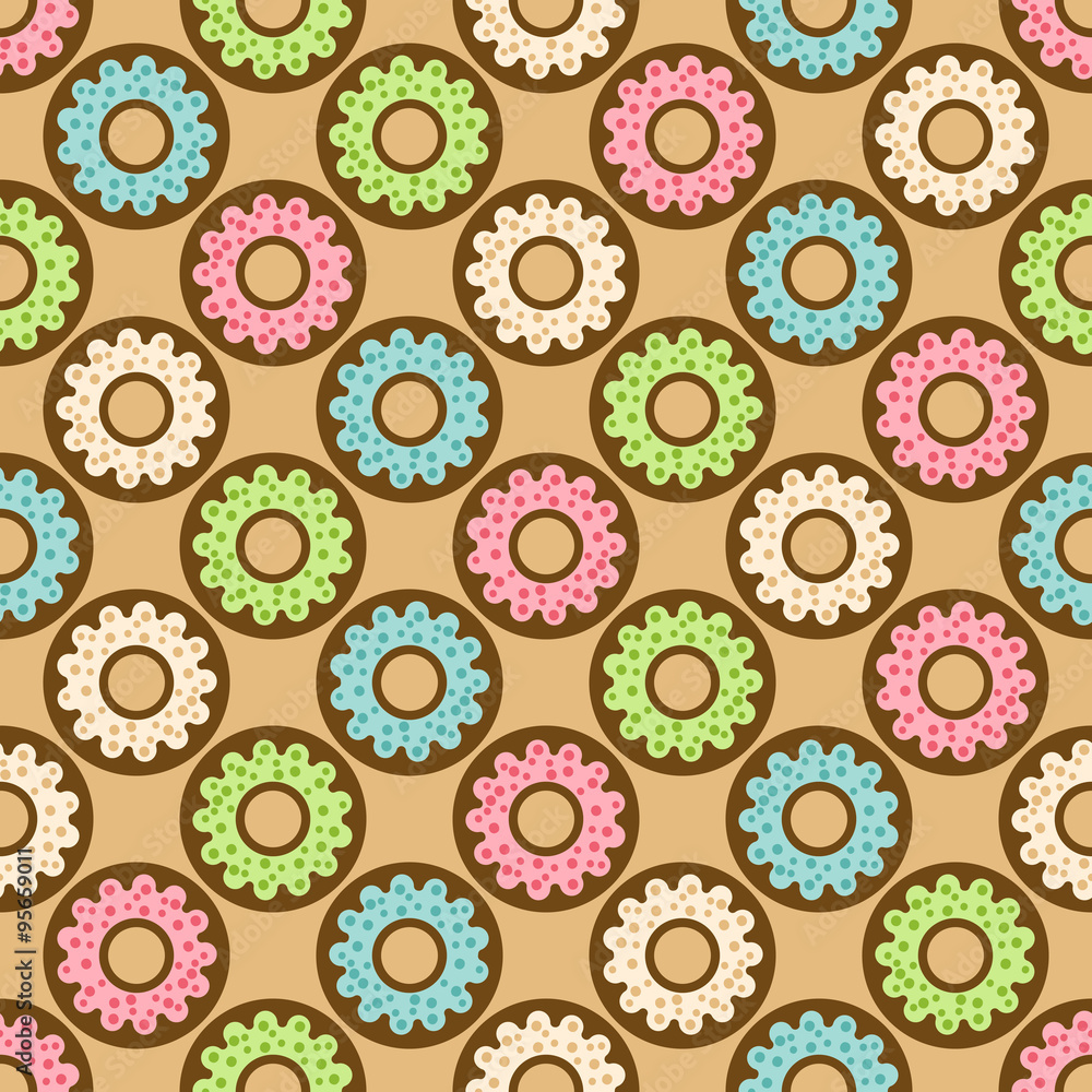donuts seamless pattern