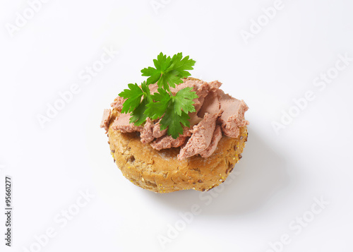 Bread bun with pate