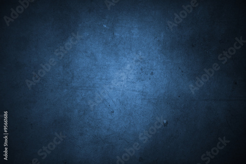 Blue textured dark concrete wall background