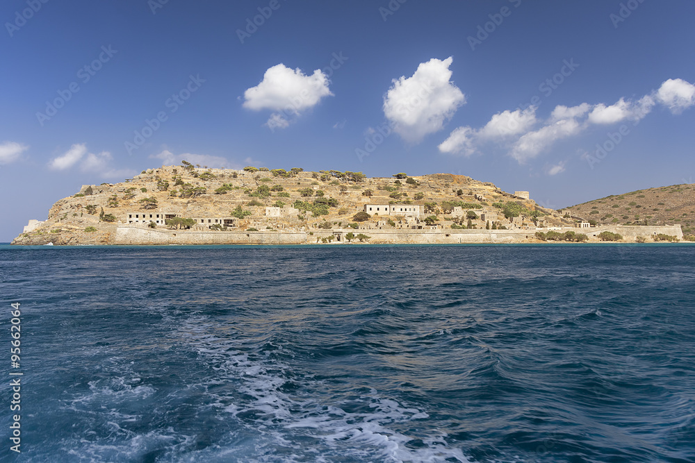 Spinalonga, island in Crete, Greece, Europe