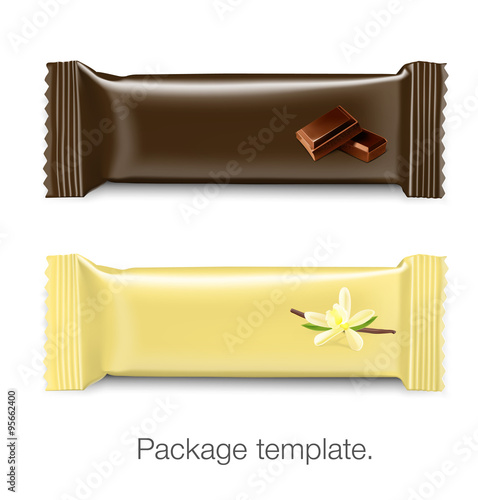 Set of package bar on white background. Vector illustration. 