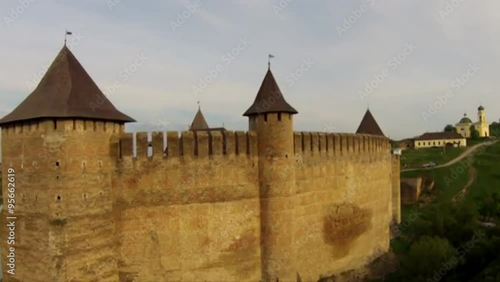 The Khotyn Fortress is a fortification complex located on the right bank of the Dniester River in Khotyn, Chernivtsi Oblast (province) of western Ukraine. The Khotyn Fortress is a fortification complex located on the right bank of the Dniester River in Khotyn, Chernivtsi Oblast (province) of western Ukraine.