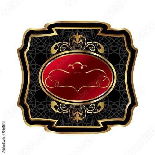 ornate decorative golden frame