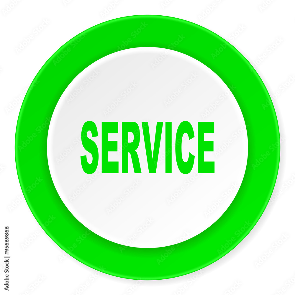 service green fresh circle 3d modern flat design icon on white background service green fresh circle 3d modern flat design icon on white background