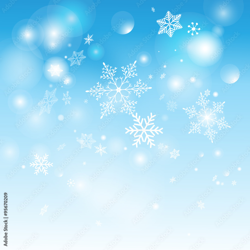 Beautiful shimmering snowflakes Beautiful shimmering snowflakes