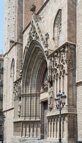 Basilica of Santa Maria del Pi. Barcelona, Spain. #95672892