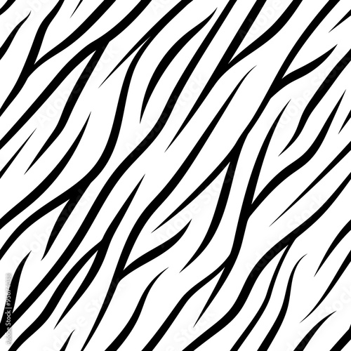 Zebra Stripes Seamless Pattern