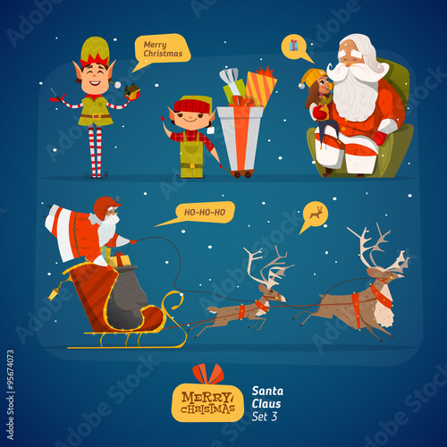 Santa Clauses set