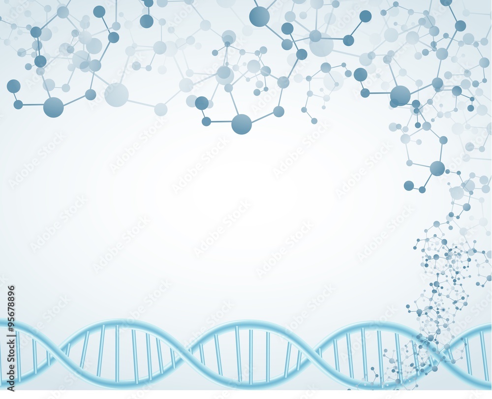 Science on isolated background with DNA theme and molecular Science on isolated background with DNA theme and molecular