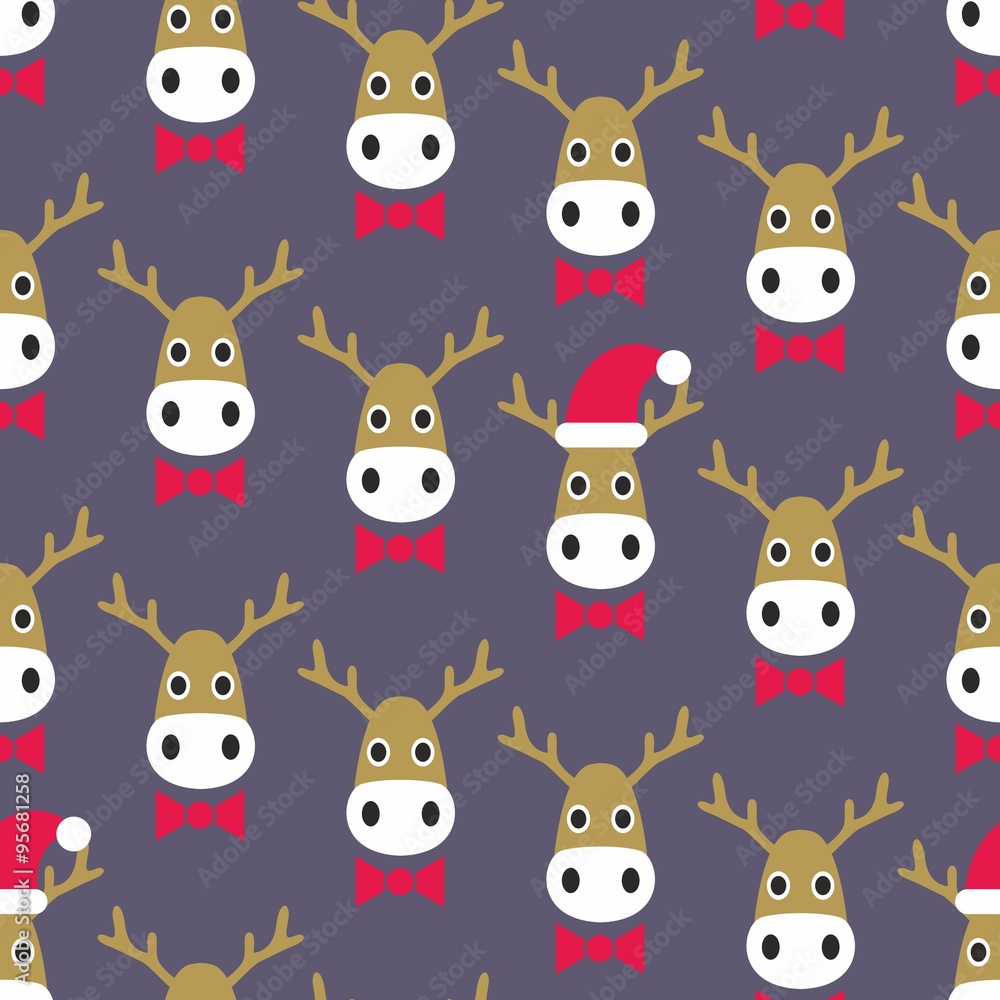 Cute Christmas Seamless Vector Pattern Cute Christmas Seamless Vector Pattern