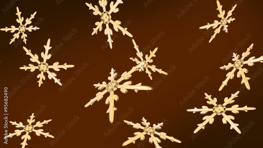 Ice crystal snowflakes of overlay background for Christmas celebration theme