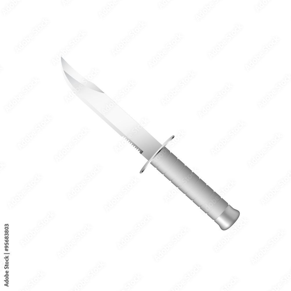 Knife with grey handle Knife with grey handle