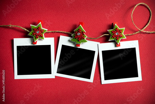 Christmas polaroid photo frames