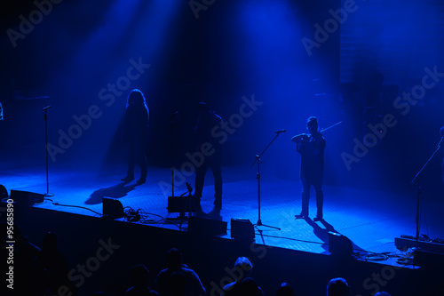 Blue light concert