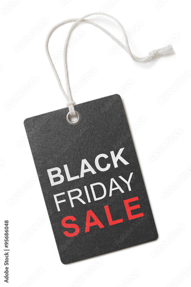 black friday sale label or tag isolated