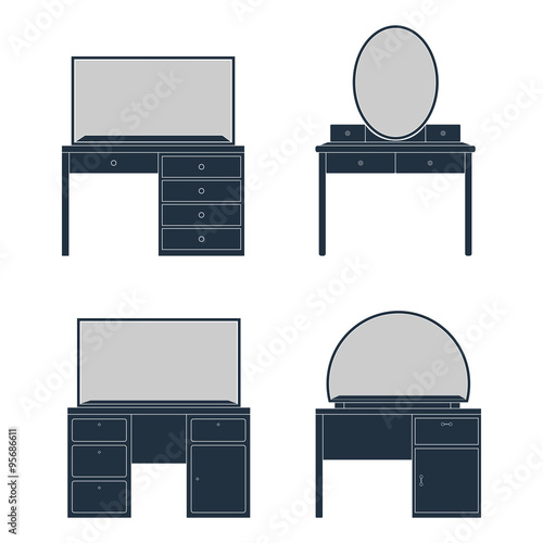 Illustration of a Dressing Table