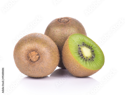 kiwi on white background