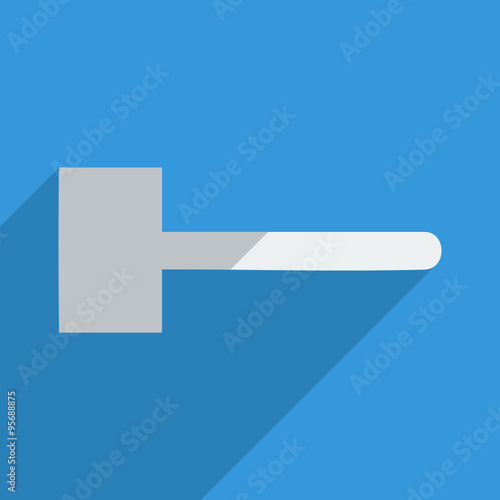 Flat icons modern design with shadow of mallet
