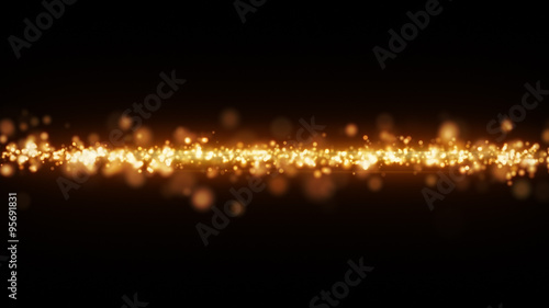 yellow glowing light stripe abstract background