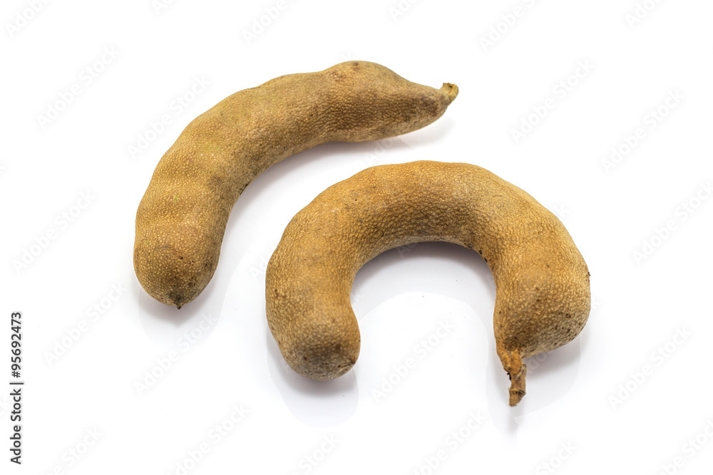Tamarind on white background Tamarind on white background