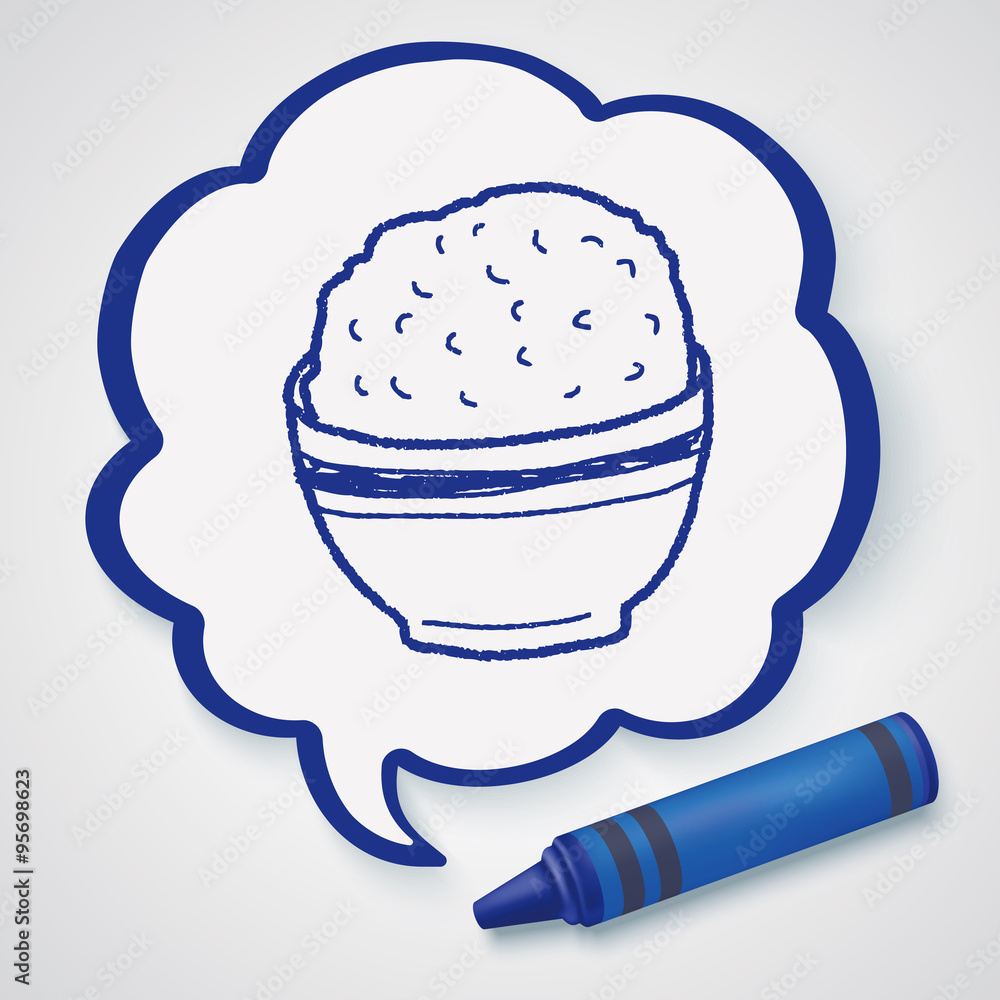 rice doodle Stock Vector | Adobe Stock
