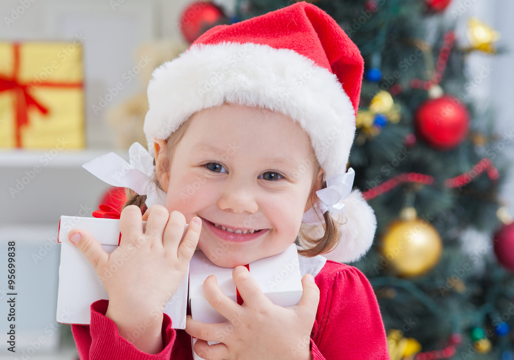 Little Santa girl Little Santa girl