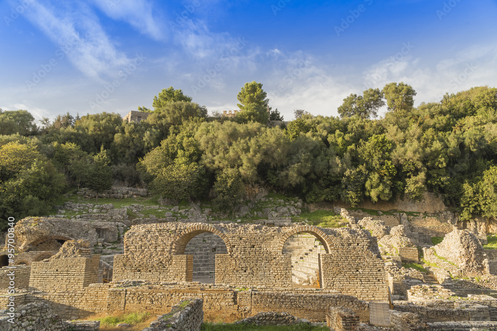ancient greek theater in Butrinti Albania ancient greek theater in Butrinti Albania