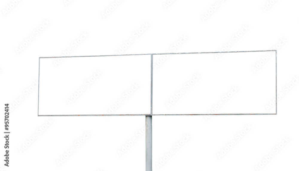Obraz premium blank advertising billboard isolated