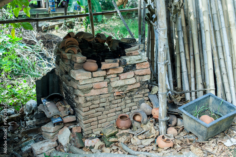 kiln stone for burn clay pots Stock Photo Adobe Stock