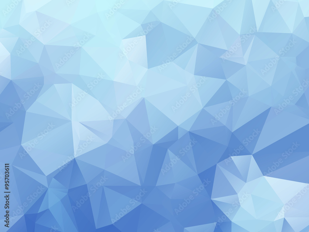 Fototapeta premium Powder blue triangle background