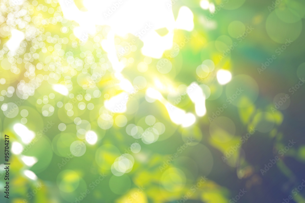 Obraz premium abstract natural blur background, defocused leaves, bokeh