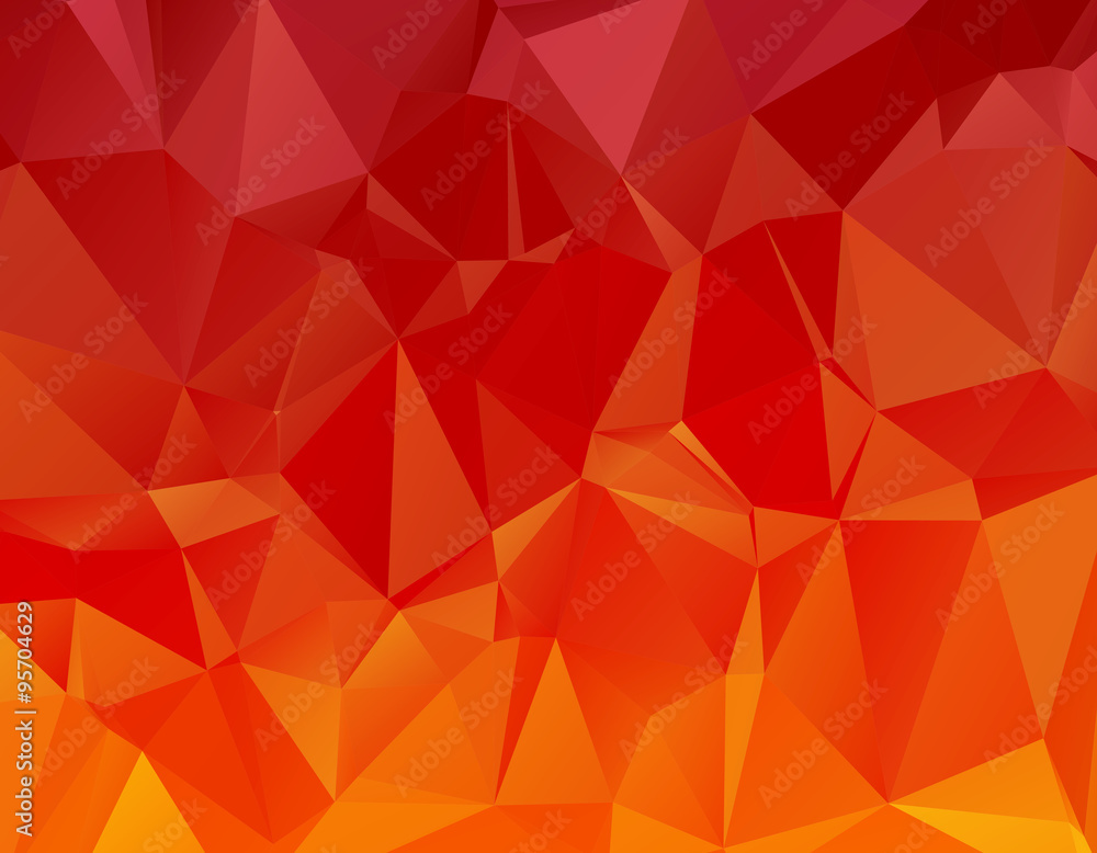 Red and orange modern triangle background Red and orange modern triangle background