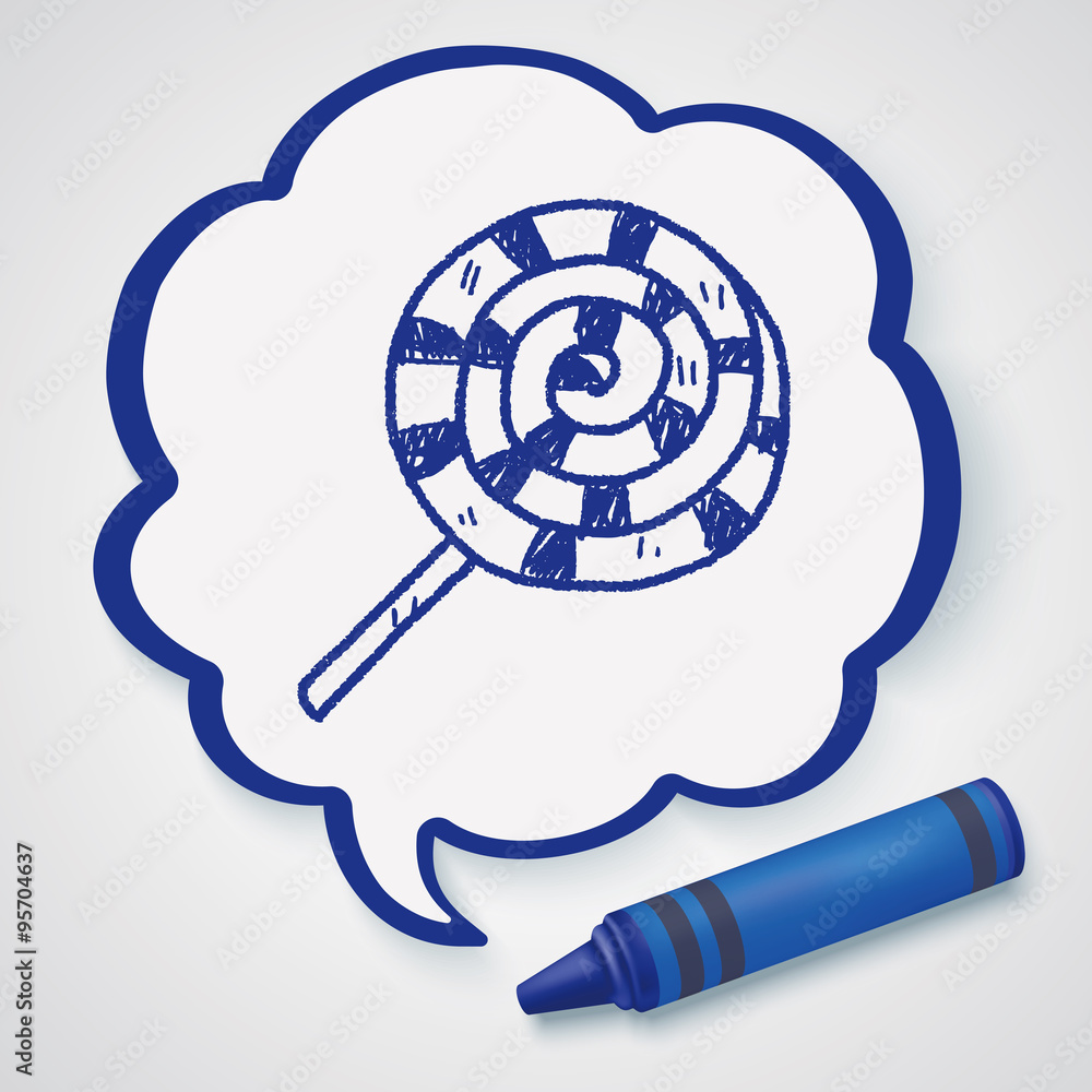 candy doodle drawing