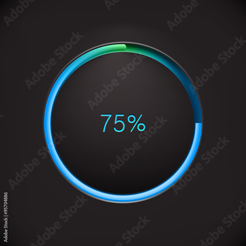 Round preloading progress bar