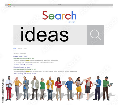 Search Ideas Creative Technology Connection Concept