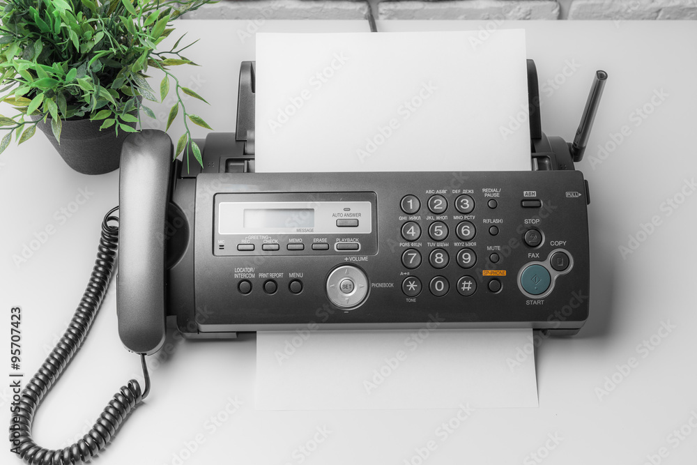 Fax machine StockFoto Adobe Stock