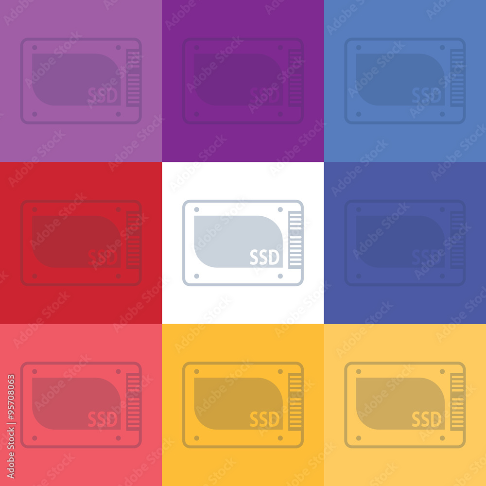 illustration of pc components icon illustration of pc components icon