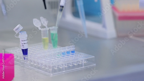 Wallpaper Mural Close-Up Of Biological Research DNA Torontodigital.ca