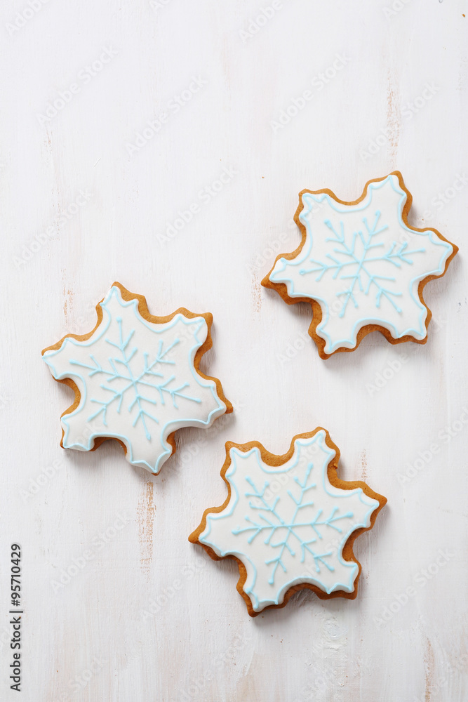 Fototapeta premium xmas background with cookies