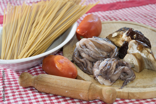 Quadro su tela cooking seasoning for pasta
