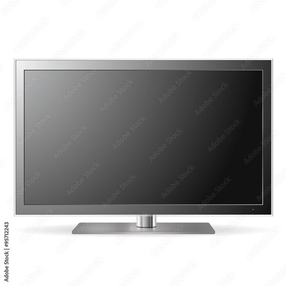 LCD TV set with reflection LCD TV set with reflection