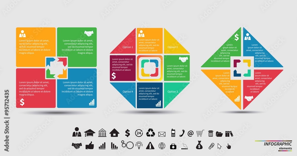 Vector Template for cycle diagram, graph, presentation and round chart
