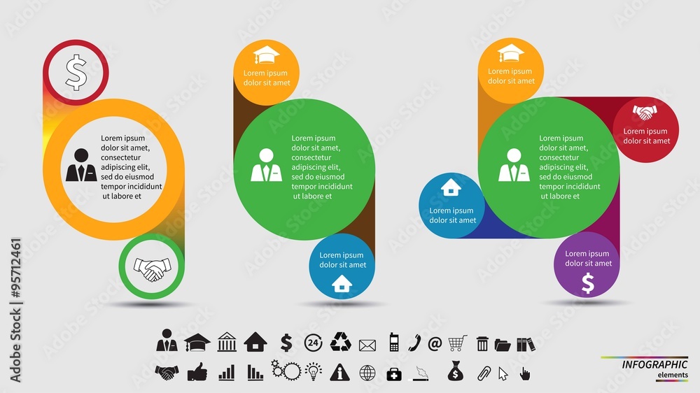 Vector Template for cycle diagram, graph, presentation and round chart