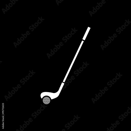 Golf icon. Game symbol. Flat