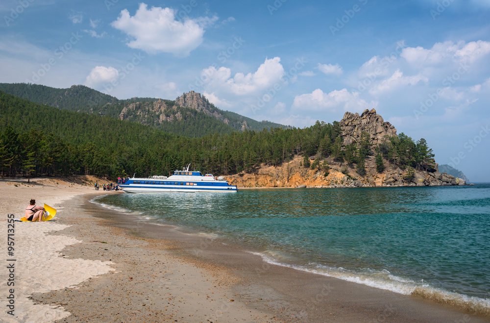 Sandy cove of Lake Baikal Sandy cove of Lake Baikal