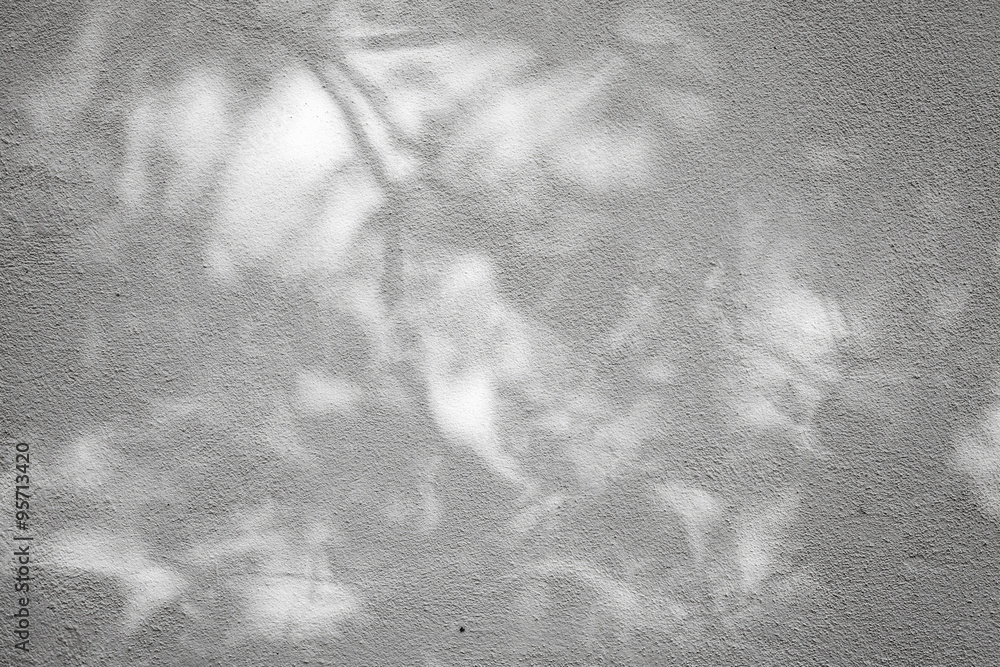 Naklejka premium White wall with plaster and shadows pattern