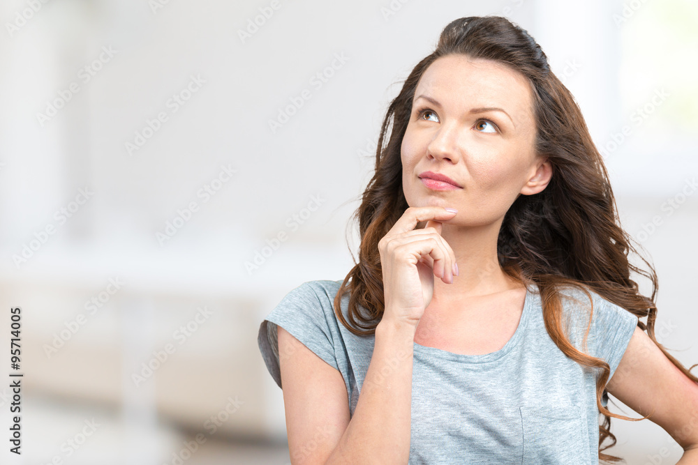 Beautiful woman smiling Beautiful woman smiling