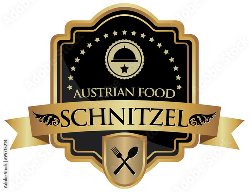 schnitzel austrian food label