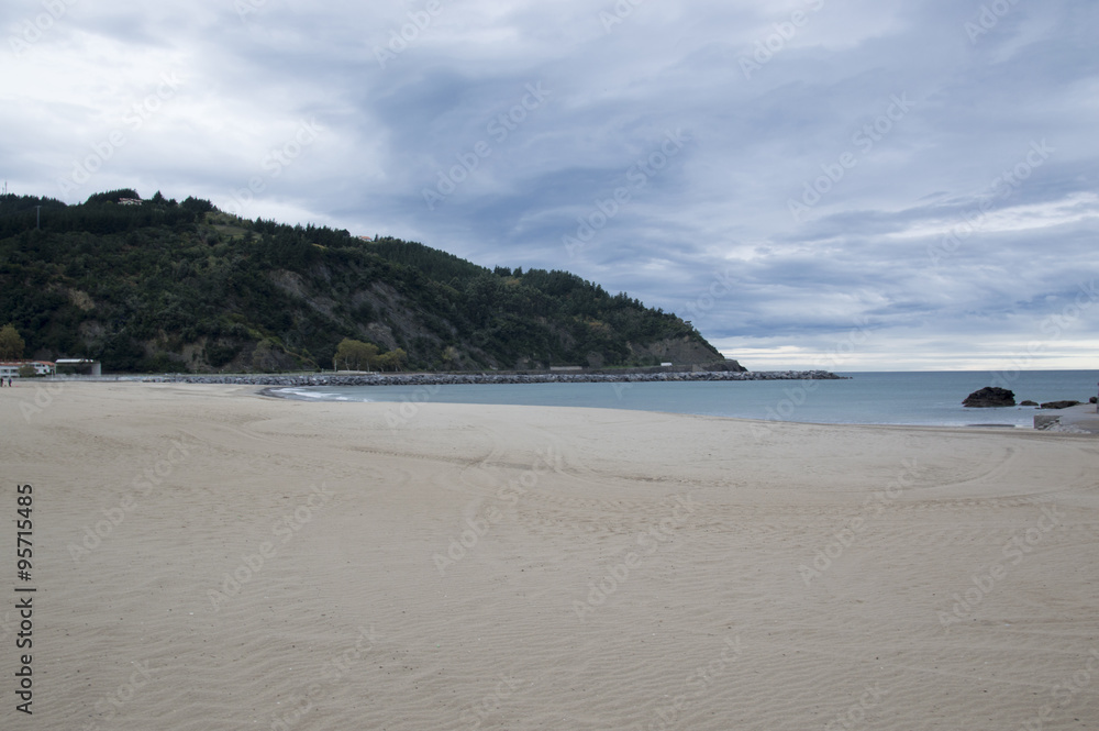 Playa en la costa vasca